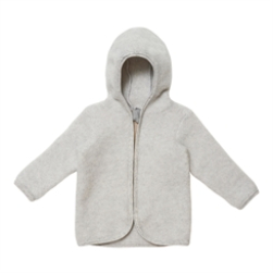 Huttelihut Mikkie jacket wool fleece - Light Grey